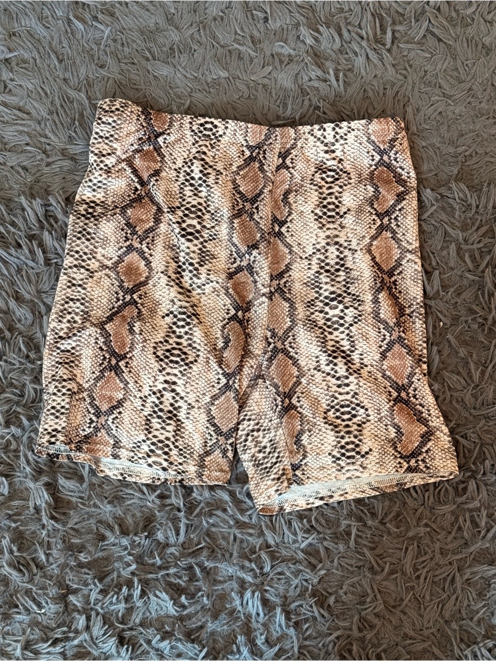 SHEIN Snake Print Biker Shorts